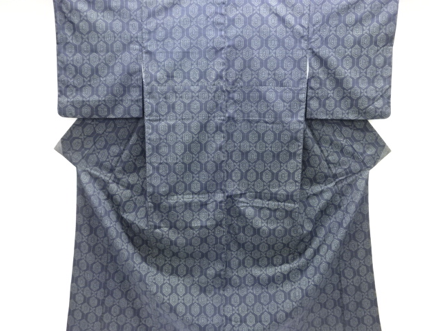 JAPANESE KIMOMO / TSUMUGI / WOVEN KIKKO & FLOWER